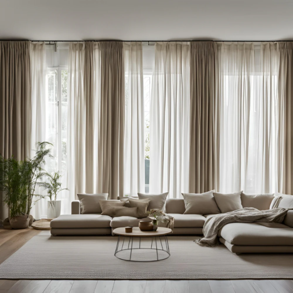 וילון פשתן סאן טקסטיל suntextile